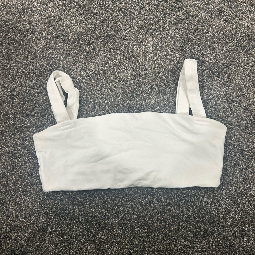 Balance Athletica White Crop Tank Top